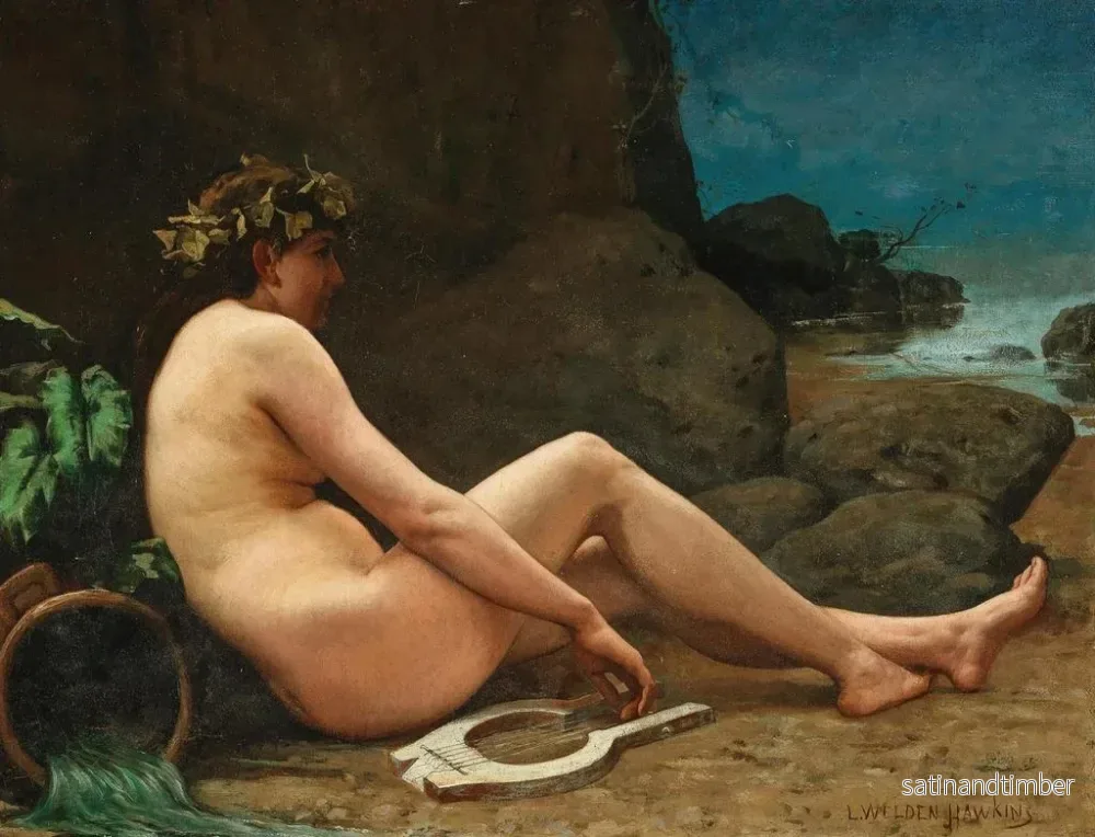 Reproduktion av målningen En allegori om avsked - Louis Welden Hawkins - Bild 2