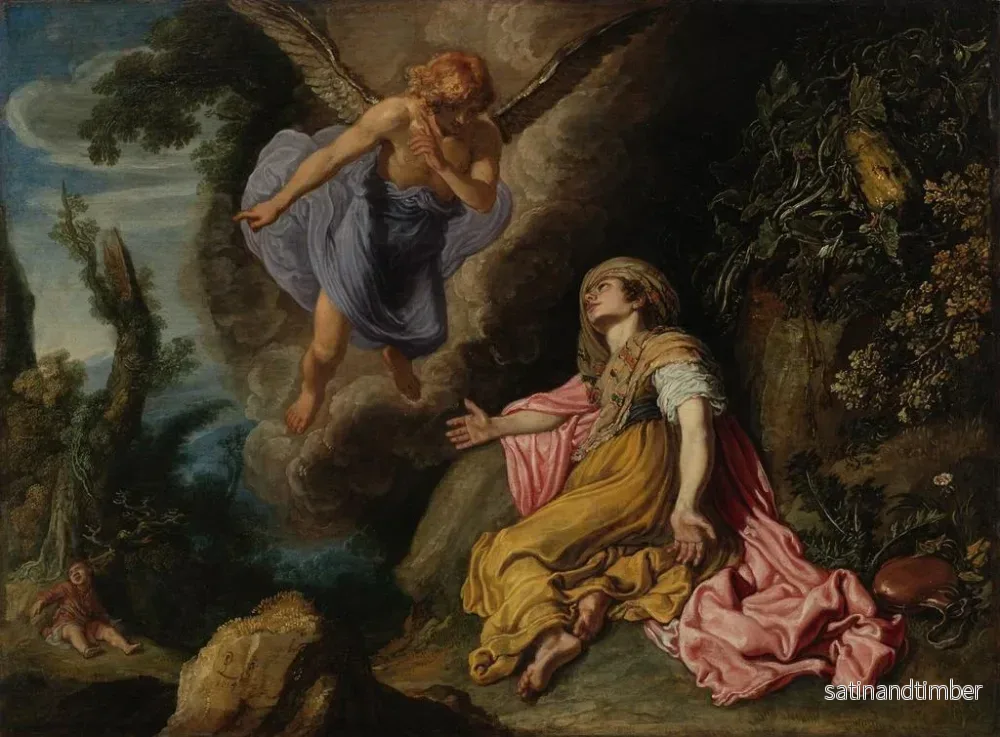Reproduktion av målningen Hagar och ängeln - Pieter Lastman - Bild 2
