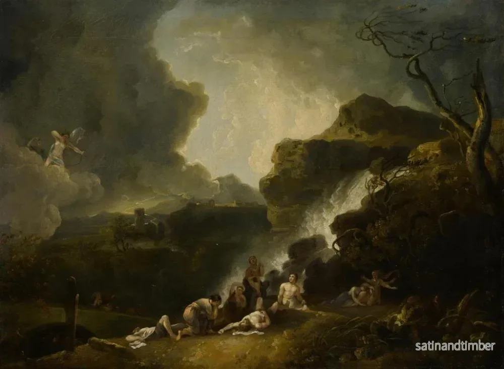 Reproduktion av målningen La Destruction des enfants de Niobé - Richard Wilson - Bild 2