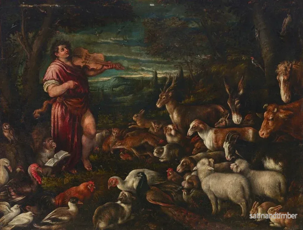 Reproduktion av målningen Orphée som charmant djuren - Francesco Bassano den äldre - Bild 2