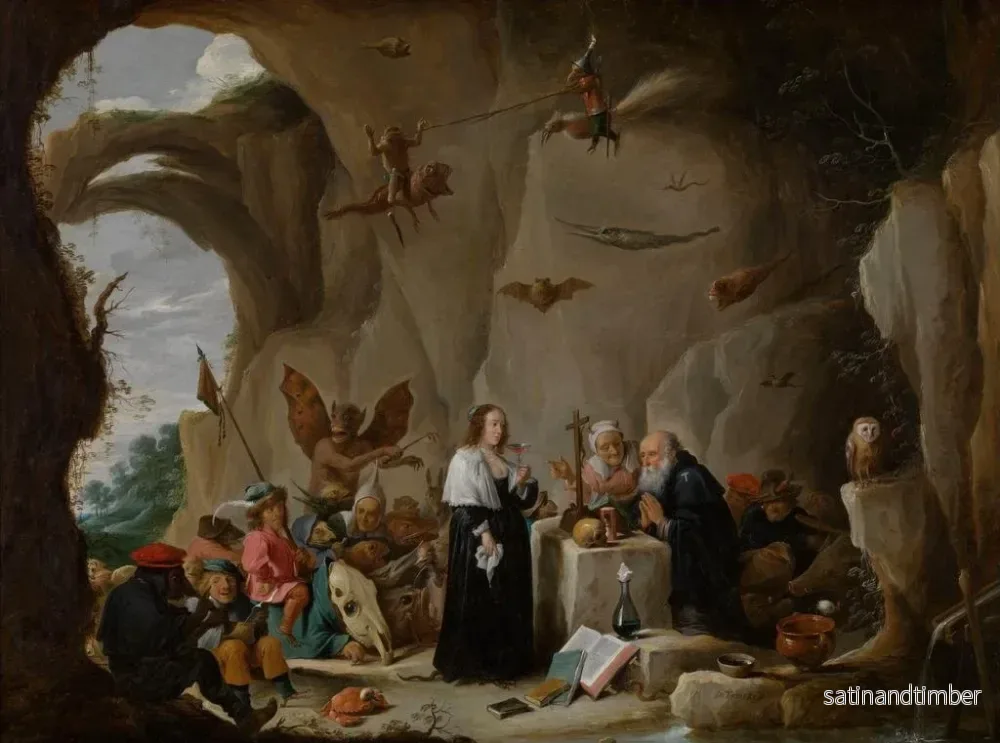 Reproduktion av målningen La Tentation de saint Antoine le Grand - David Teniers le Jeune - Bild 2