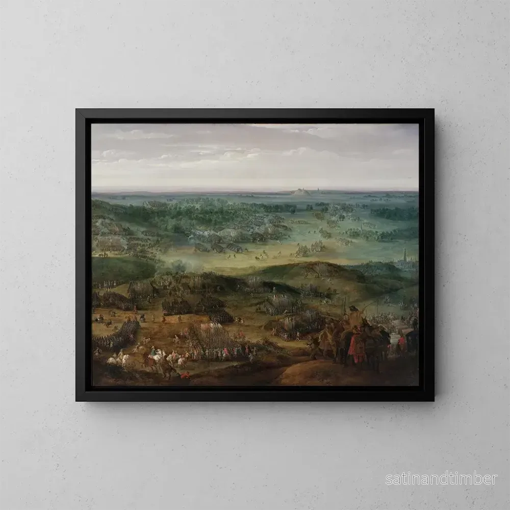 Reproduktion av målningen La bataille de Nördlingen - Peter Snayers