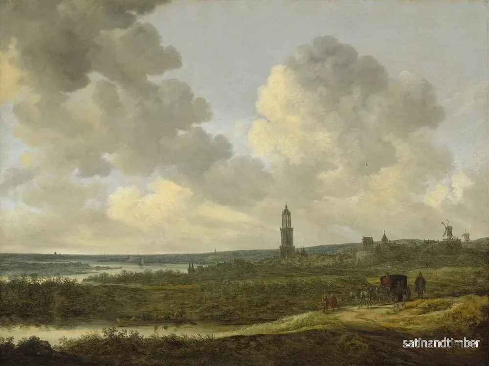Reproduktion av målningen Vue de Rhenen - Jan van Goyen - Bild 2