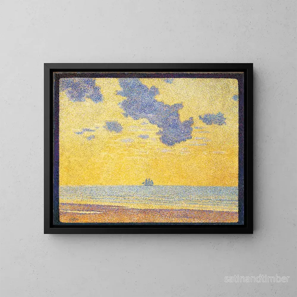 Reproduktion av målningen av stora moln - Theo van Rysselberghe