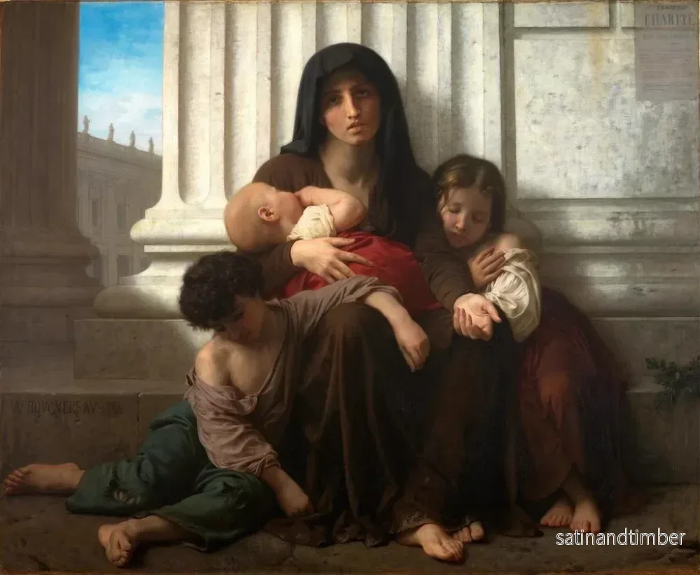 Reproduktion av målningen Charité - William Bouguereau - Bild 2