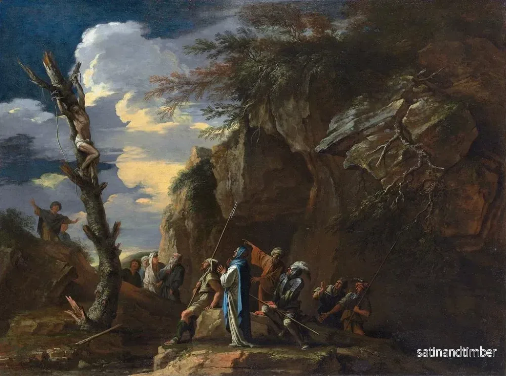 Reproduktion av målningen av Polycrate - Salvator Rosa - Bild 2