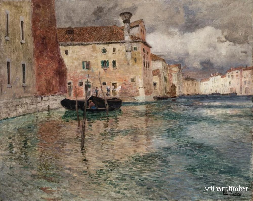 Reproduktion av målningen Venise - Frits Thaulow - Bild 2