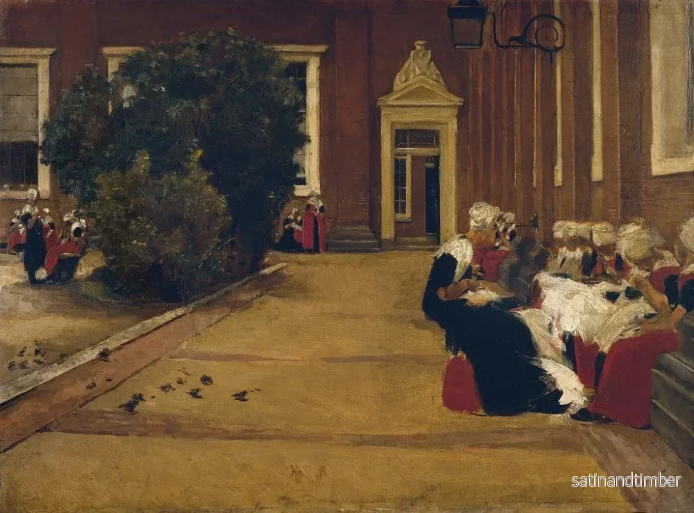 Reproduktion av målningen Flickor föräldralösa i Amsterdam - Max Liebermann - Bild 2