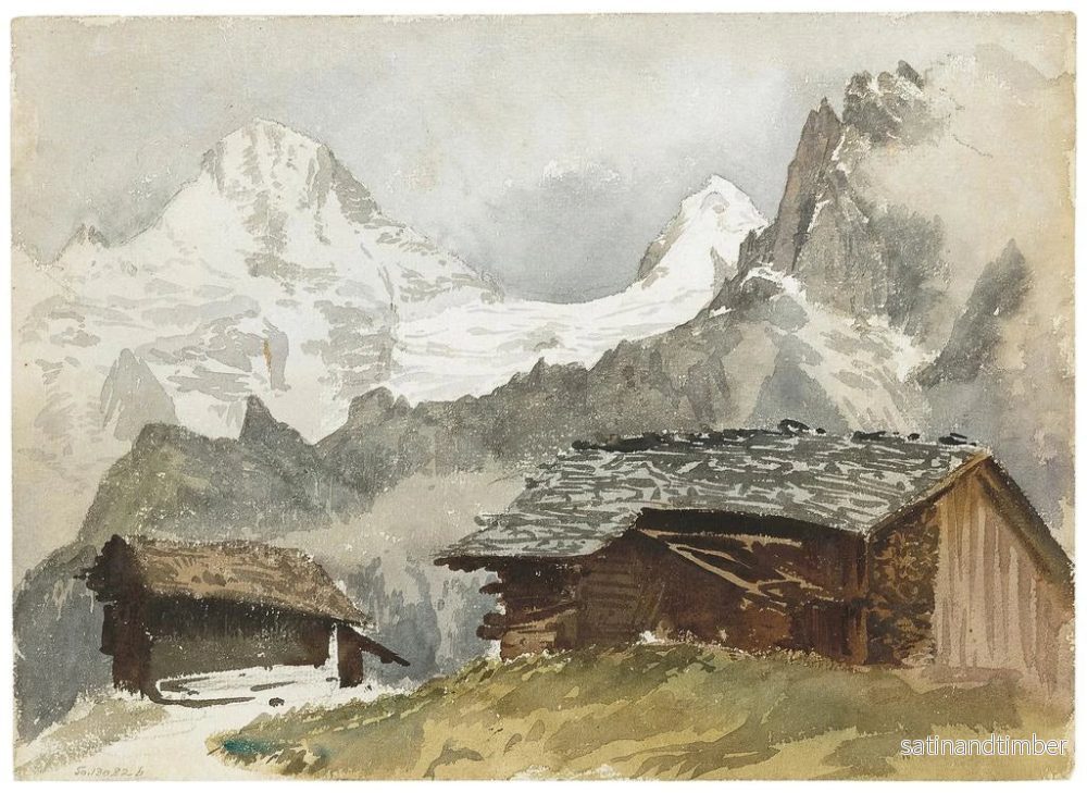 Reproduktion av målningen Chalets Breithorn i Mürren - John Singer Sargent - Bild 2