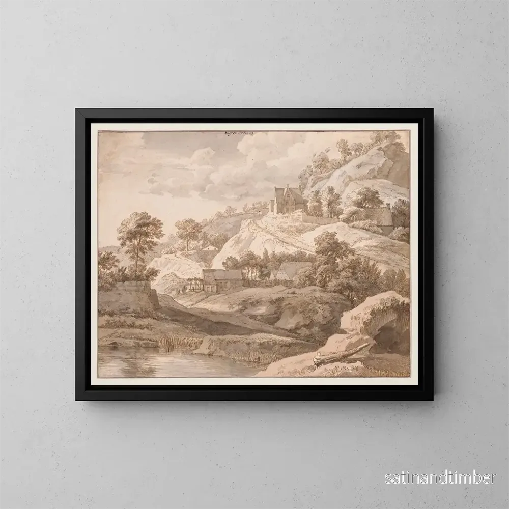 Reproduktion av målningen Vue nära Orléans - Isaac de Moucheron