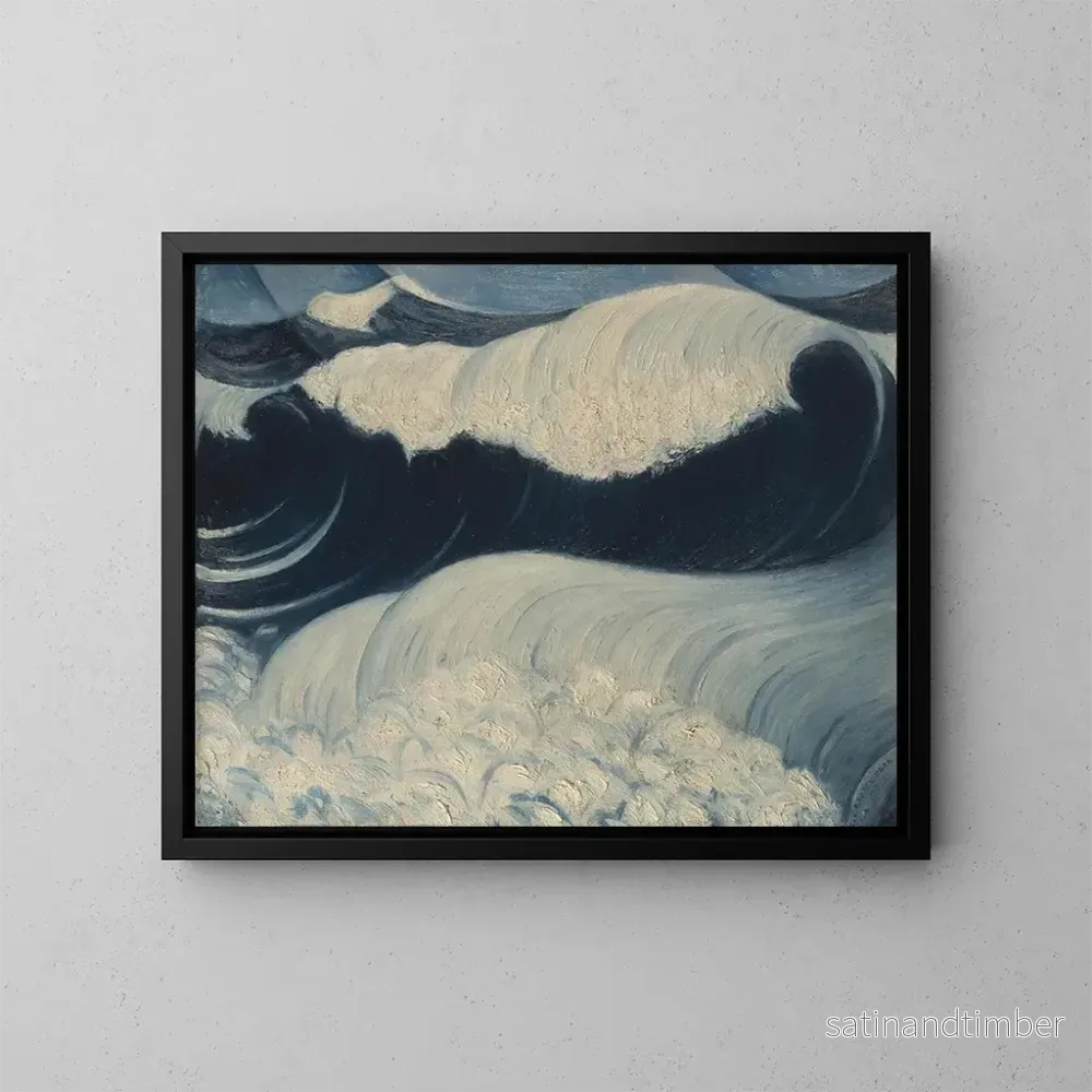 Reproduktion av målningen La Vague - Christopher R W Nevinson