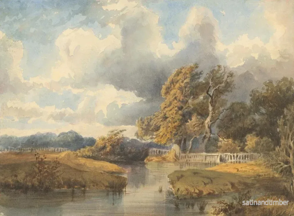 Reproduktion av målningen Lac dans un parc suisse - Ladislav Mednyánszky - Bild 2