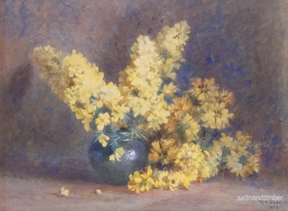Reproduktion av målningen av gult blommor och rosmarin - Margaret Stoddart - Bild 2