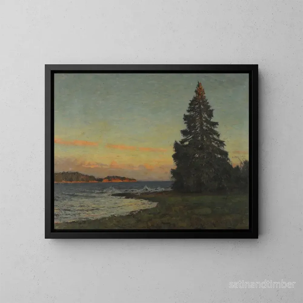 Reproduktion av målningen Le sapin - Gottfrid Samuel Nickolaus Kallstenius