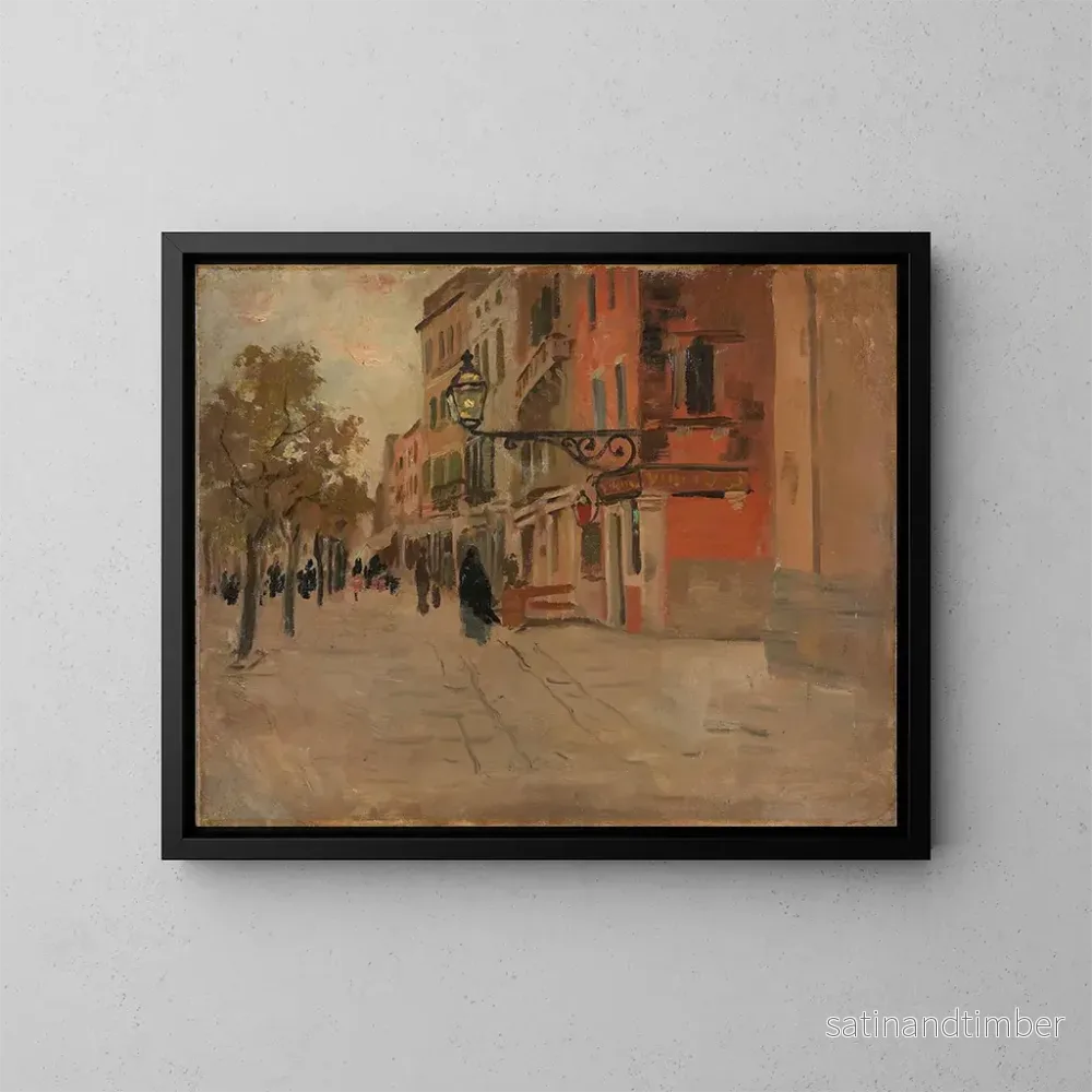 Reproduktion av målningen Rue à Venise – Frits Thaulow Reproduktion av målningen Rue à Venise – Frits Thaulow