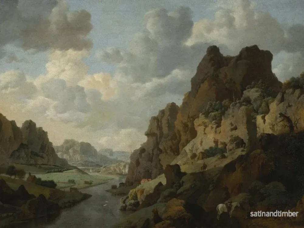 Reproduktion av målningen Landskapslandskap av berg - Jan van Aken - Bild 2