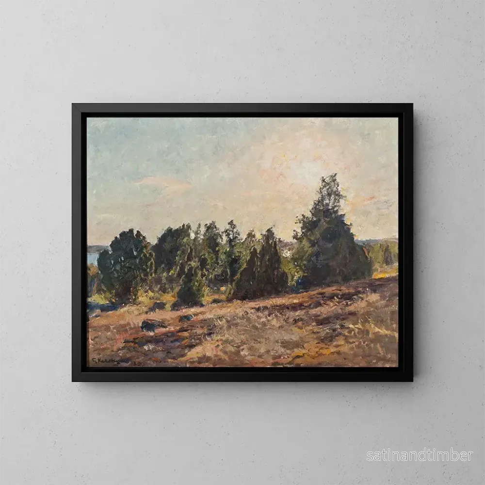 Reproduktion av målningen Vers le soir dans l'archipel de Tjust - Gottfrid Kallstenius