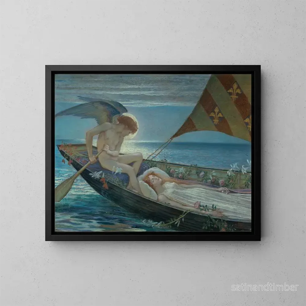 Reproduktion av målningen En drömresa - Walter Crane
