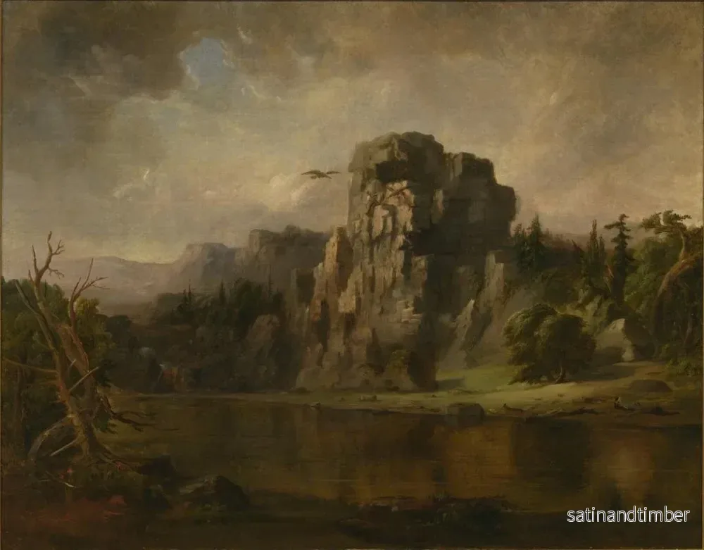 Reproduktion av målningen Flyga bort från örnboet - Robert S. Duncanson - Bild 2