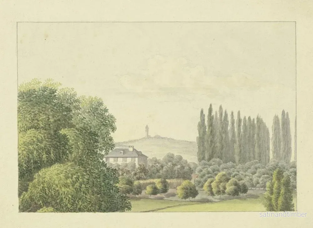 Reproduktion av målningen Vue de la maison paternelle de Ferdinand Fellner à Francfort-sur-le-Main - Ferdinand Fellner - Bild 2