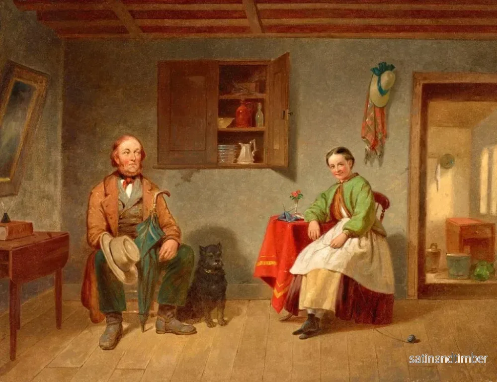 Reproduktion av målningen Aboyer au mauvais arbre - Francis William Edmonds - Bild 2