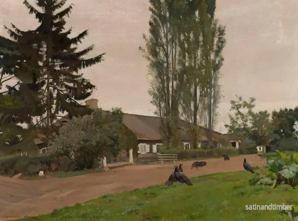 Reproduktion av målningen Manoir à Etokai - Wacław Bielawski - Bild 2