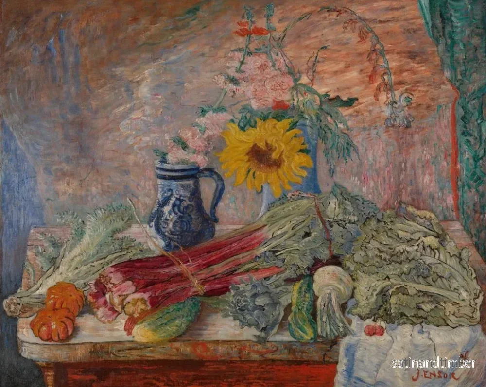 Reproduktion av målningen Blommor och grönsaker - James Ensor - Bild 2