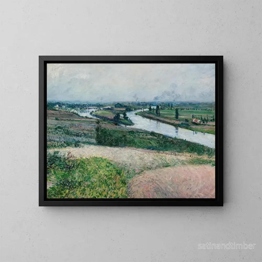 Reproduktion av målningen La Seine à la Pointe de Pinay - Gustave Caillebotte