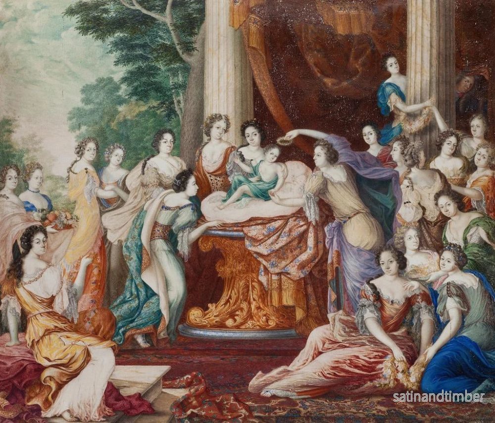 Reproduktion av målningen Allégorie de l'anniversaire du roi Charles XII - David Klöcker Ehrenstrahl - Bild 2