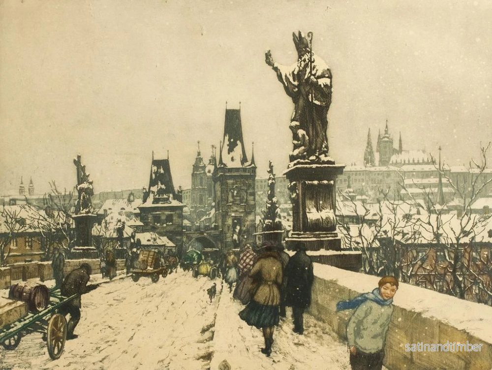 Reproduktion av målningen Pont Charles - Tavík František Šimon - Bild 2