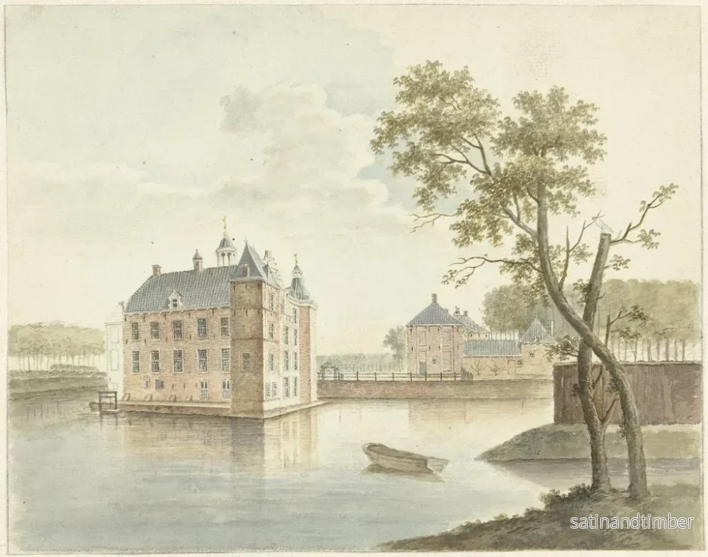 Reproduktion av målningen Vue d'un château inconnu - Johan Antonie Kaldenbach - Bild 2