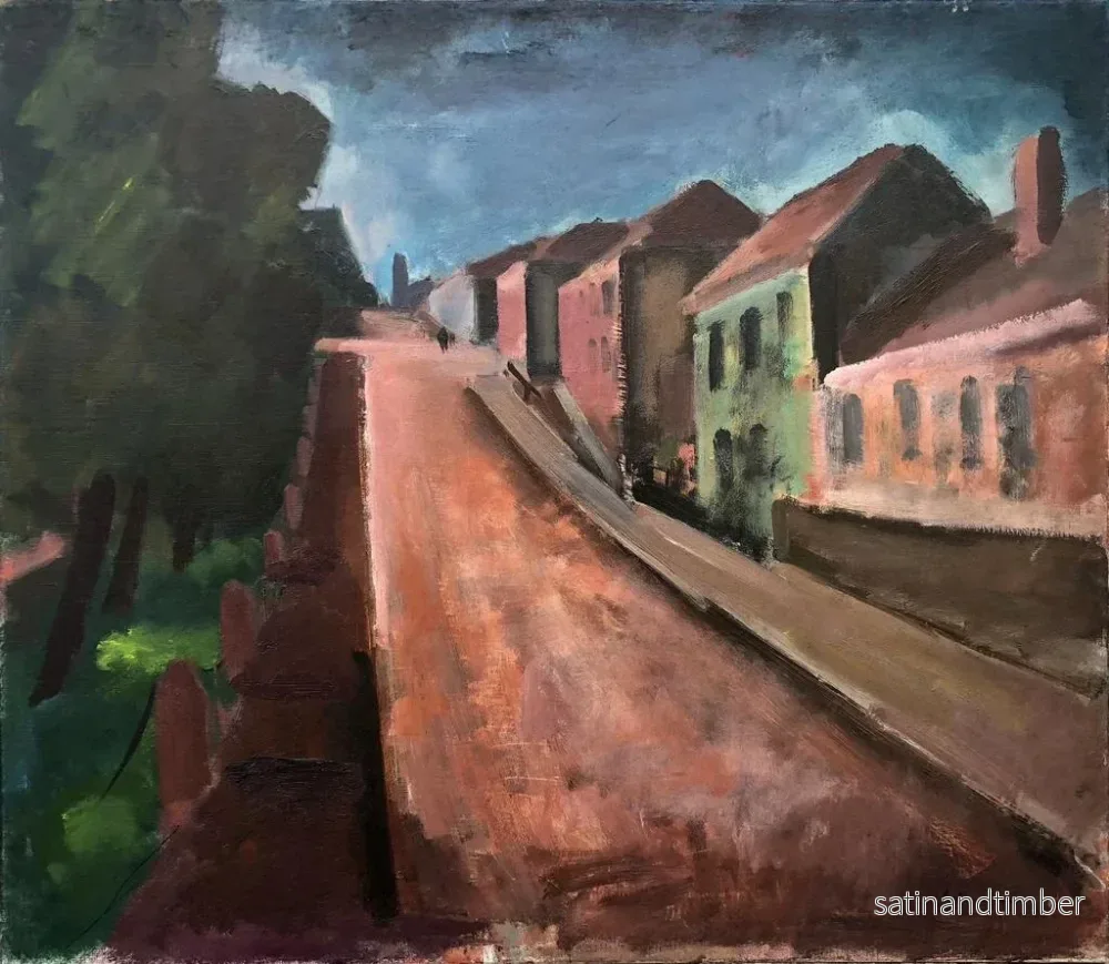 Reproduktion av målningen Rue rouge - Otto Geigenberger - Bild 2