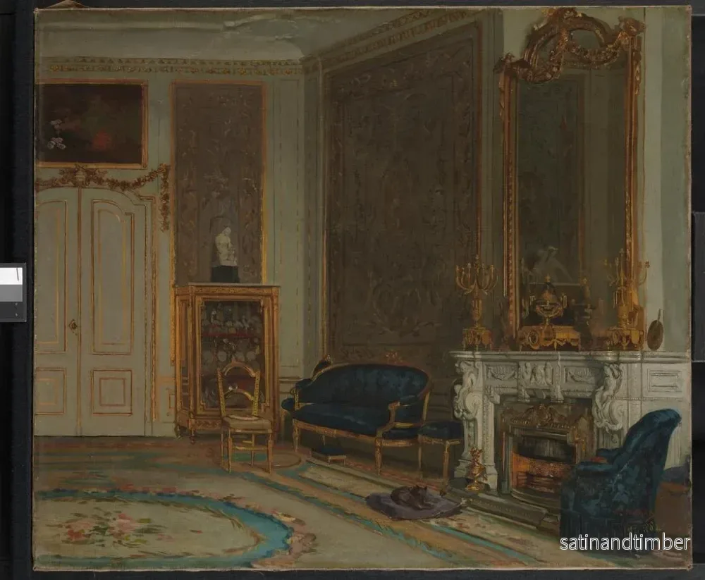 Reproduktion av målningen Le hall de la maison A. Willet-Holthuysen, Herengracht 605 - Willem Steelink Jr - Bild 2