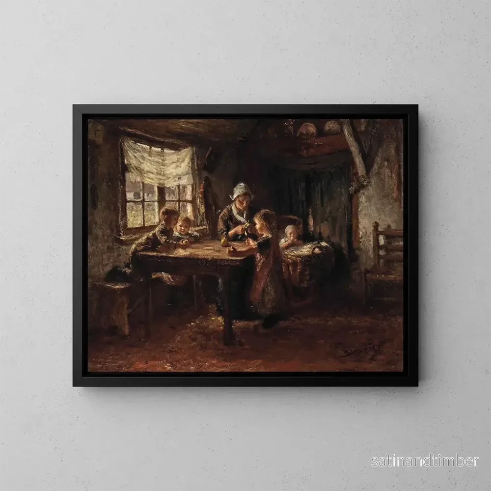 Reproduktion av målningen Manger des pommes - Bernardus Johannes Blommers