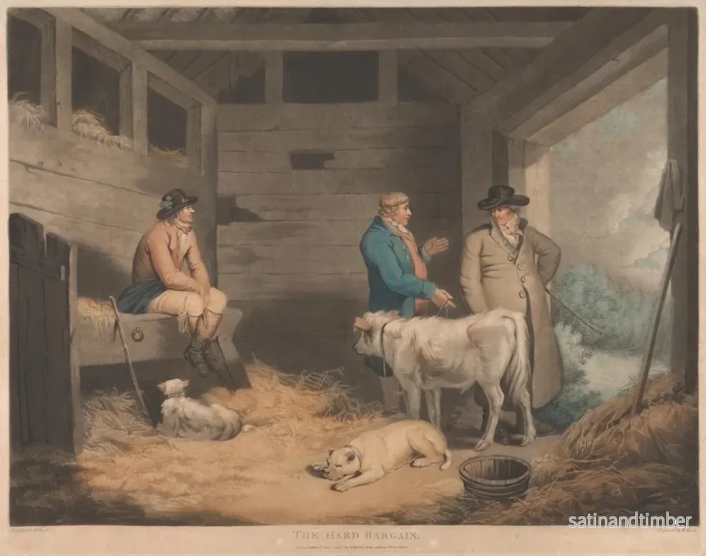 Reproduktion av målningen Le Marché difficile - George Morland - Bild 2