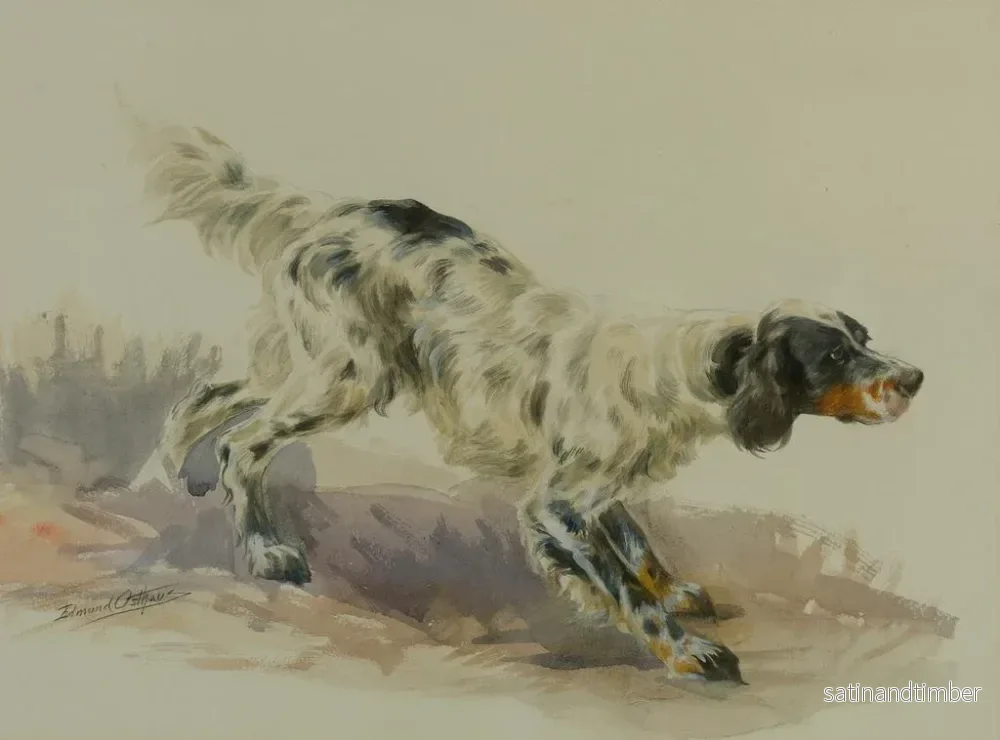 Reproduktion av målningen En jaktspaniel i aktion - Edmund Henry Osthaus - Bild 2