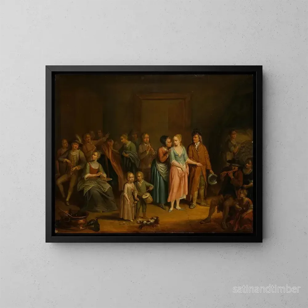 Reproduktion av målningen La Nuit de noces - Johann Daniel Bager