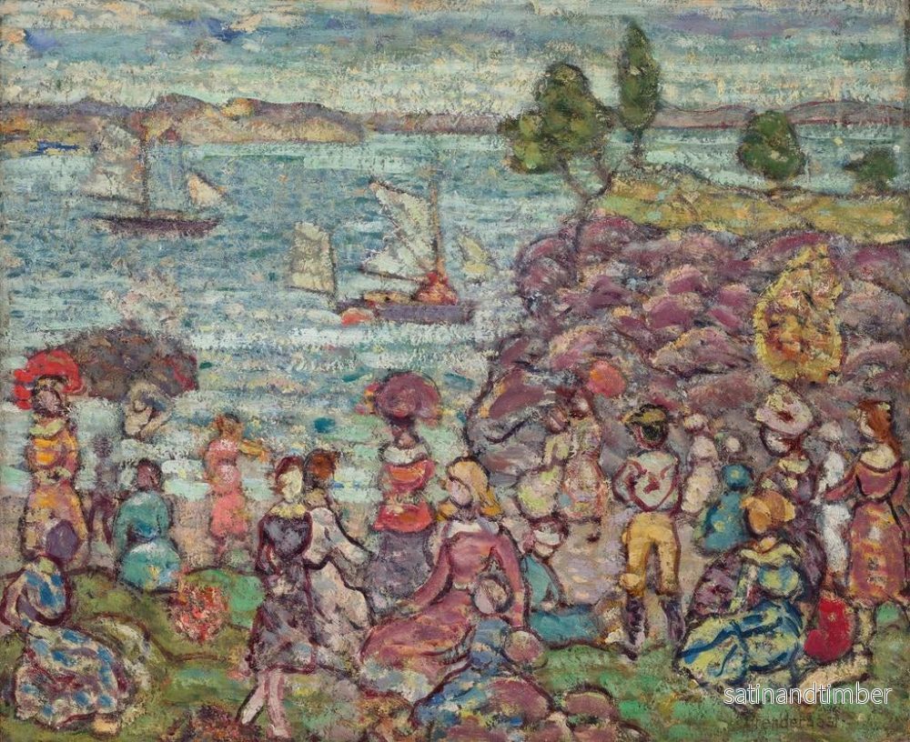 Reproduktion av målningen La Course de Bateaux - Maurice Prendergast - Bild 2