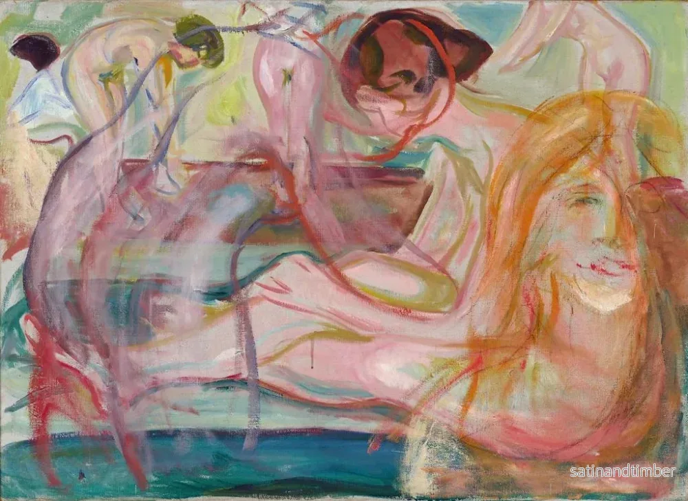 Reproduktion av målningen Kvinnor i badet - Edvard Munch - Bild 2