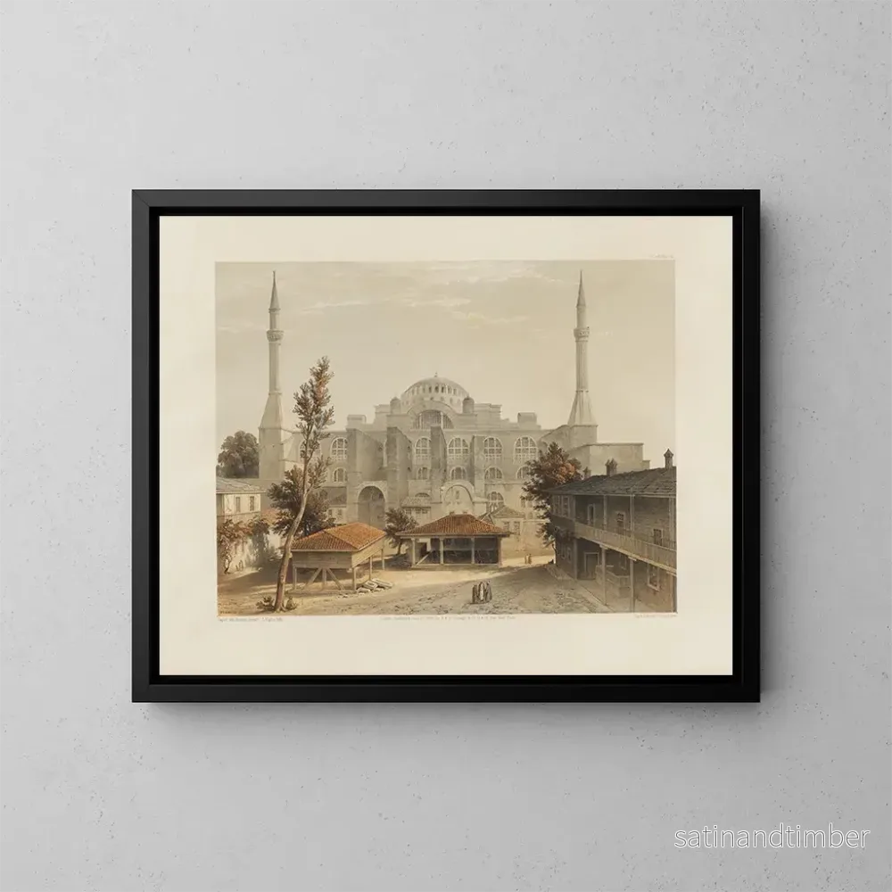 Reproduktion av målningen Sainte Sophie i Konstantinopel nyligen restaurerad på order av Hans Majestät sultan Abdul Medjid nr 16 - Gaspare Fossati