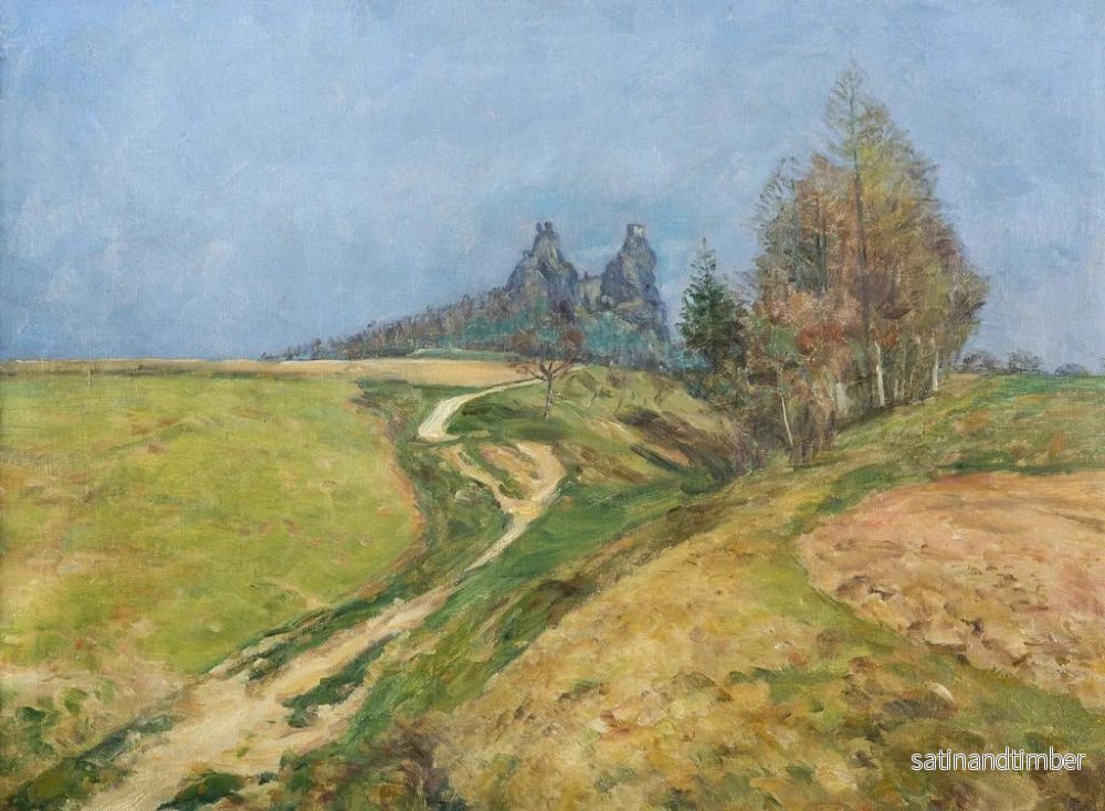 Reproduktion av målningen Vår under Trosky - František Kaván - Bild 2