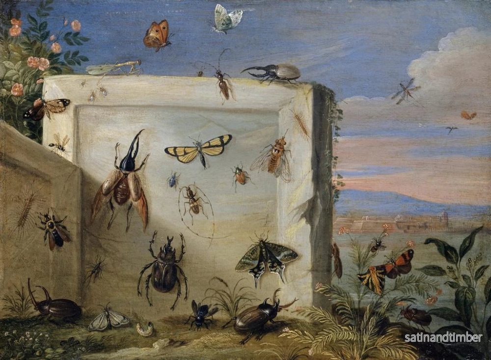 Reproduktion av målningen Insekter på en stenplatta - Jan van Kessel den äldre - Bild 2