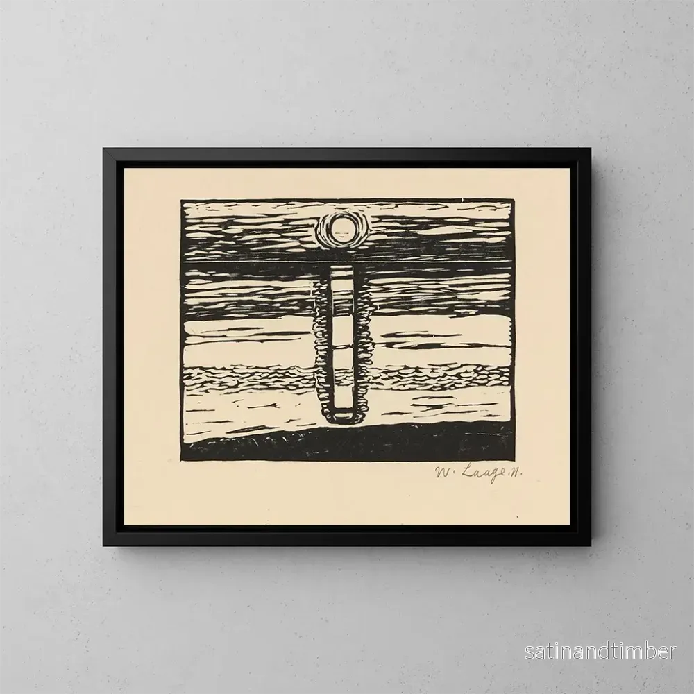 Reproduktion av målningen Solnedgång över Waddenhavet - Wilhelm Laage