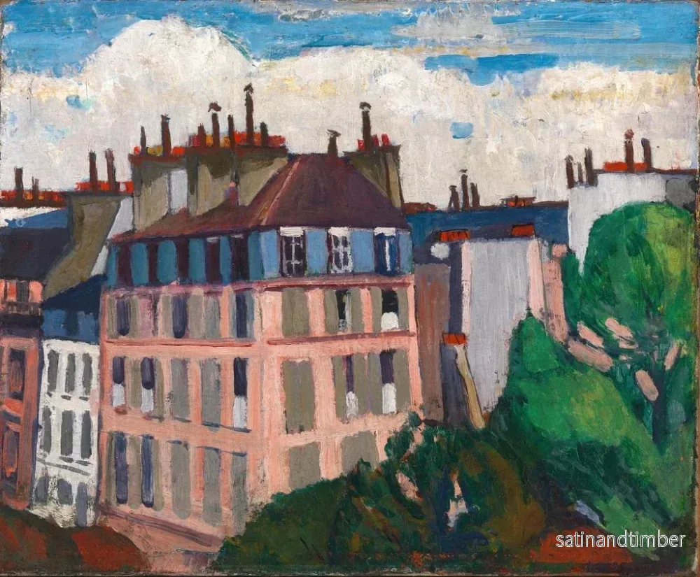 Reproduktion av målningen Toits de Paris - Henry Lyman Saen - Bild 2