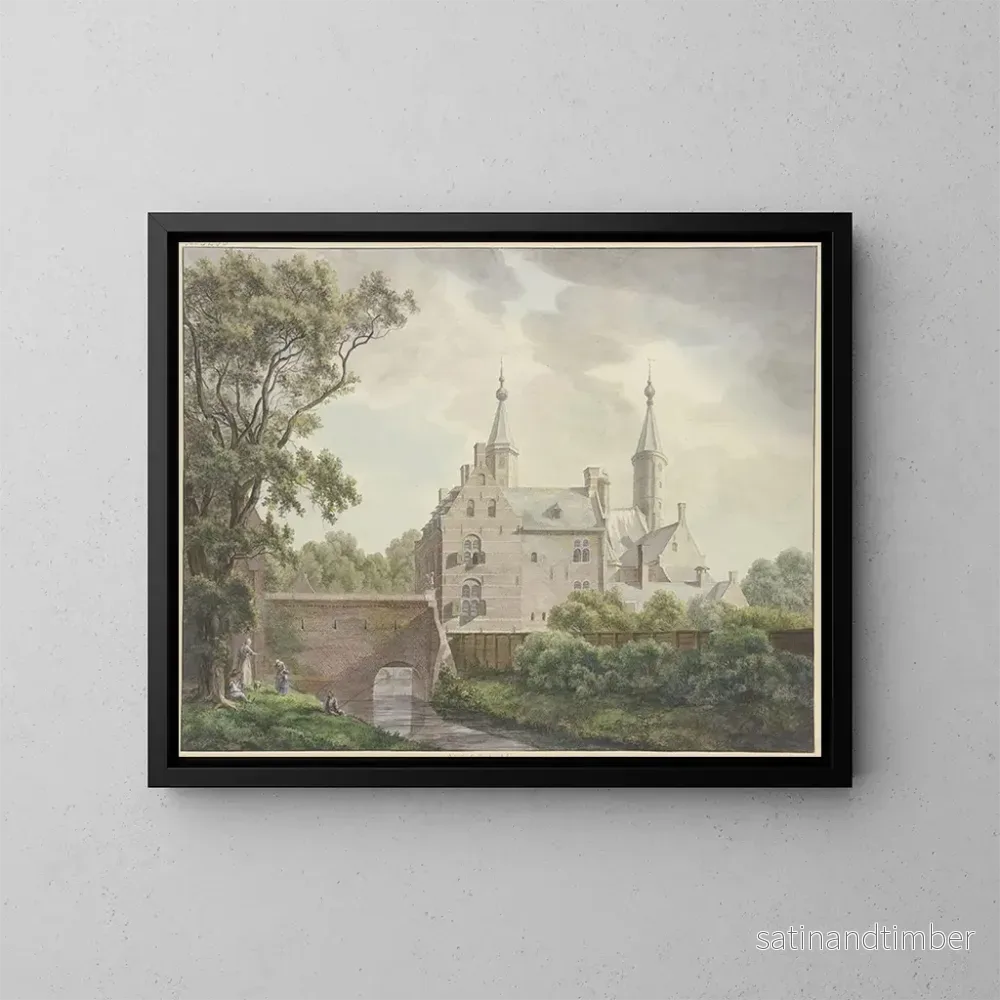 Reproduktion av målningen Le château de Heemstede – Franciscus Andreas Milatz