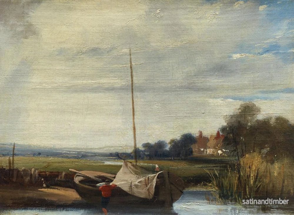 Reproduktion av målningen En flod i Normandie - Richard Parkes Bonington - Bild 2