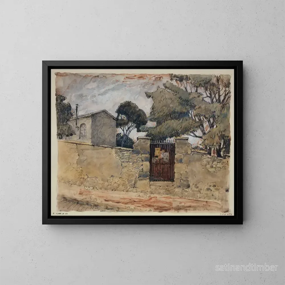 Reproduktion av målningen Rue du Chevalier de La Barre – Ferdinand Boberg Reproduktion av målningen Rue du Chevalier de La Barre – Ferdinand Boberg
