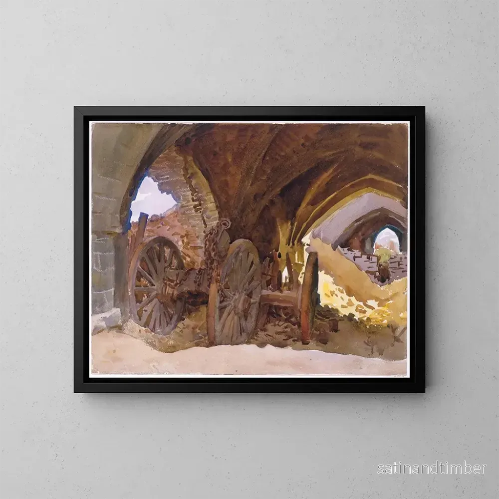 Reproduktion av målningen Roues dans la voûte – John Singer Sargent Reproduktion av målningen Roues dans la voûte – John Singer Sargent