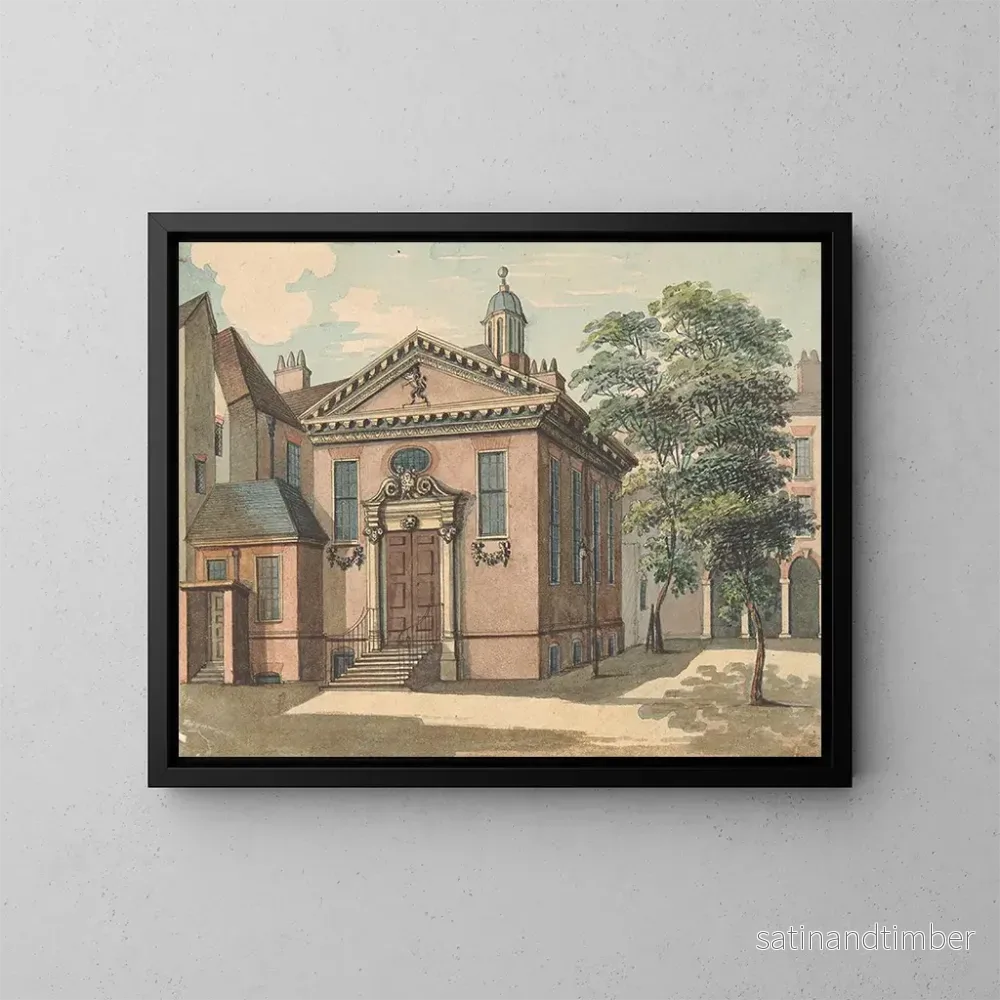 Reproduktion av målningen Auberge des lions - Samuel Ireland