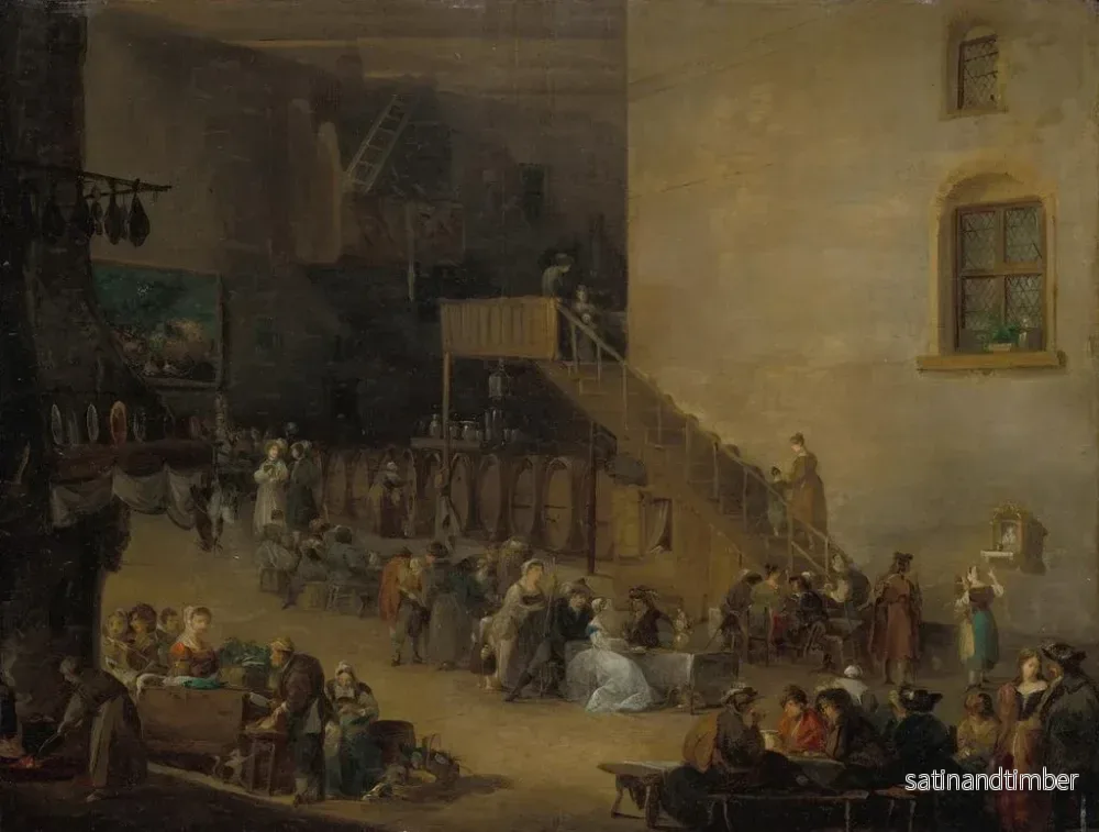 Reproduktion av målningen av en taverna-inredning - Giuseppe Bernardino Bison - Bild 2